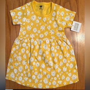Hudson Baby Yellow Flowered Toddler Dress, NWT, Size 18 Months